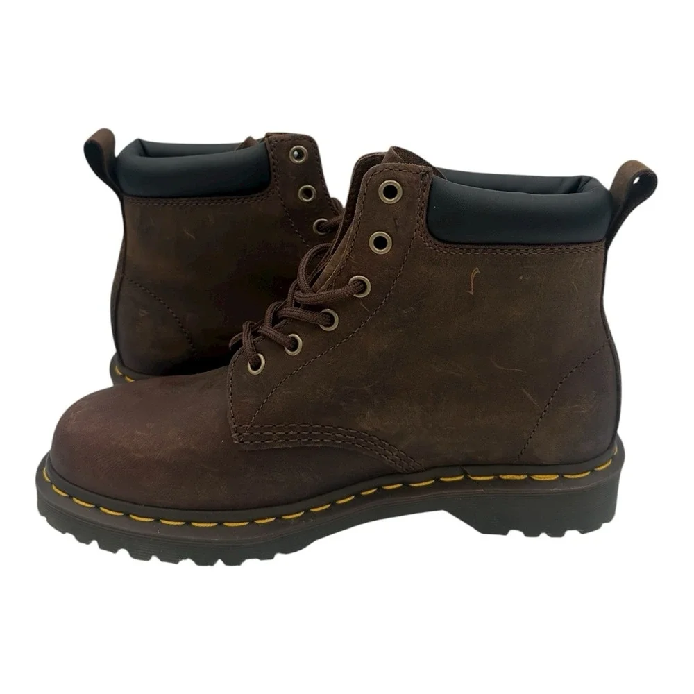 Dr Martens 939 Ben Boots Mens 8 Womens 9 Brown Leather‎ Lace Up Soft Toe Doc